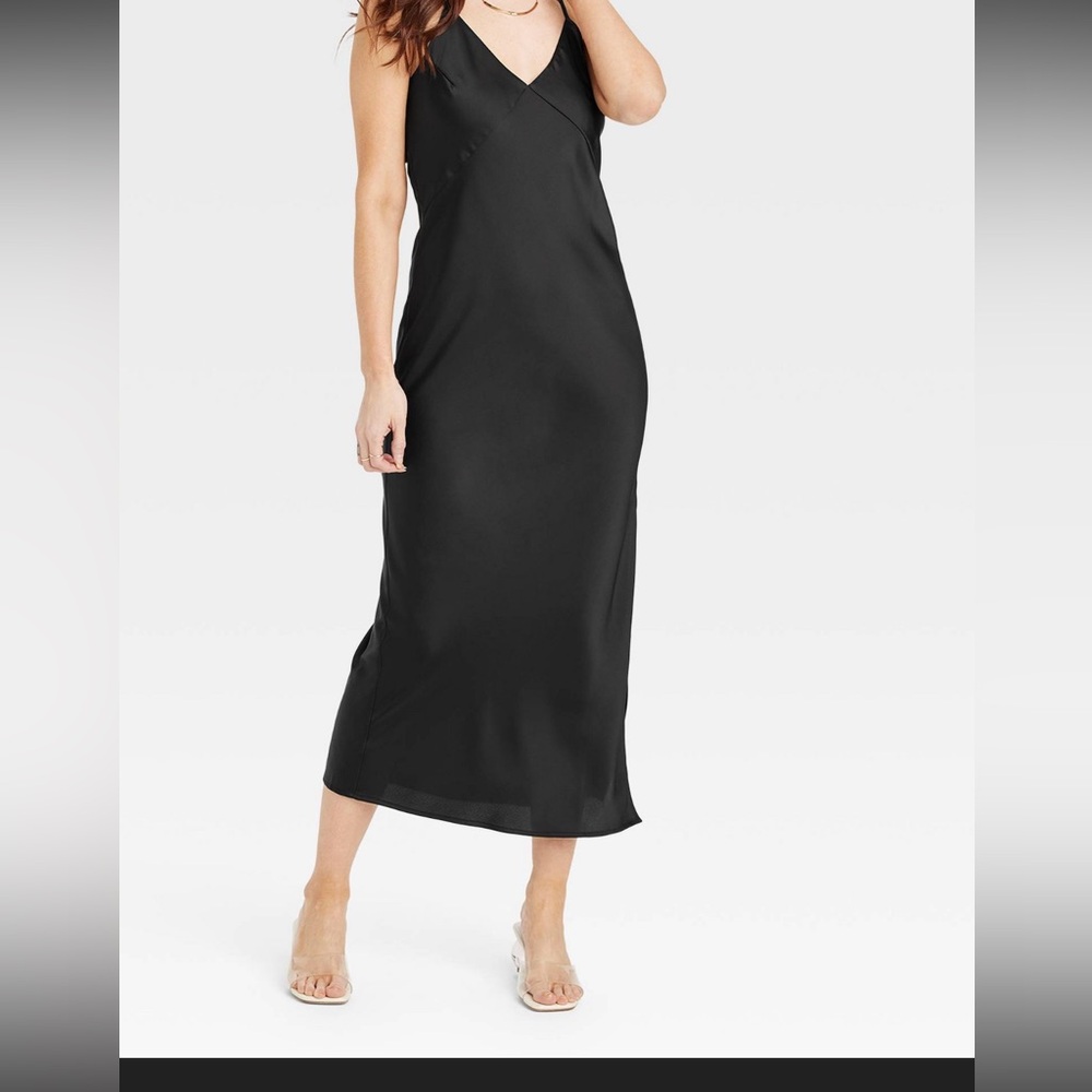 A New Day, Black Satin Dress